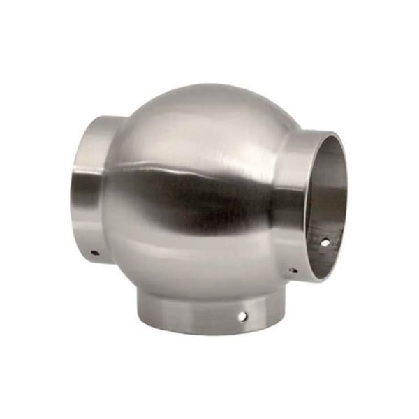 Lavi Industries Lavi Industries, Ball Tee, for 2" Tubing, Satin Stainless Steel 44-704/2 - main